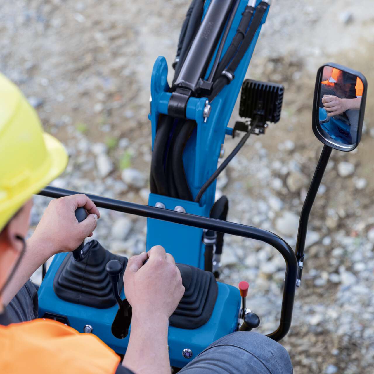 Benzin Mini-Bagger MB850 Scheppach + 4 Zubehörteile